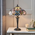 Endon 64327 - Lampa stołowa Tiffany SULLIVAN 2xE14/40W/230V, średnica 30 cm