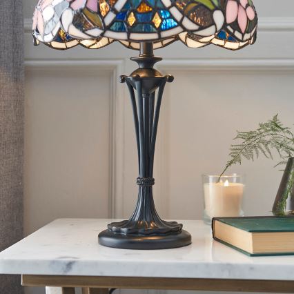 Endon 64327 - Lampa stołowa Tiffany SULLIVAN 2xE14/40W/230V, średnica 30 cm