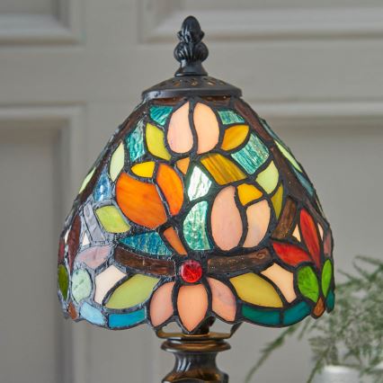 Endon 64331 - Lampa stołowa Tiffany SYLVETTE 1xE14/40W/230V śr. 15 cm