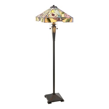 Endon 64383 - Lampa stojąca Tiffany WILLIOW 2xE27/60W/230V śr. 42,5 cm