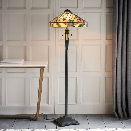 Endon 64383 - Lampa stojąca WILLIOW 2xE27/60W/230V śr. 42,5 cm