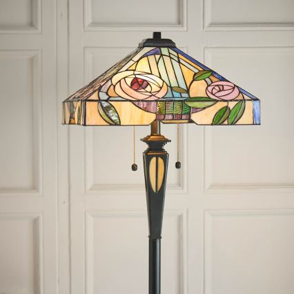 Endon 64383 - Lampa stojąca WILLIOW 2xE27/60W/230V śr. 42,5 cm