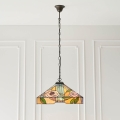 Endon 64384 - Żyrandol na łańcuchu Tiffany WILLOW 3xE27/60W/230V