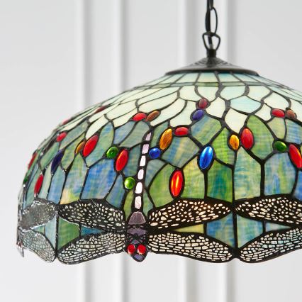 Endon 66148 - Żyrandol na łańcuchu DRAGONFLY 3xE27/60W/230V śr. 50 cm
