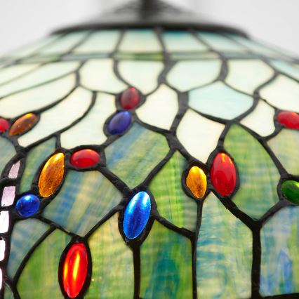 Endon 66148 - Żyrandol na łańcuchu Tiffany DRAGONFLY 3xE27/60W/230V Ø 50 cm