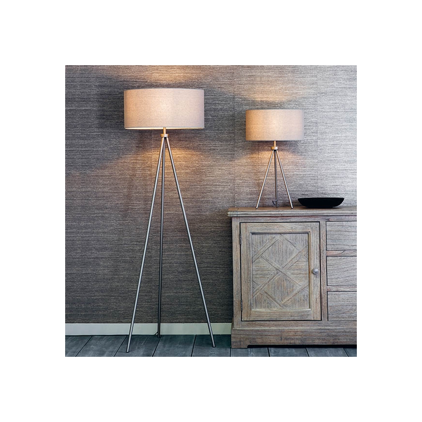 Endon 66987 - Lampa podłogowa TRI 1xE27/60W/230V beżowa