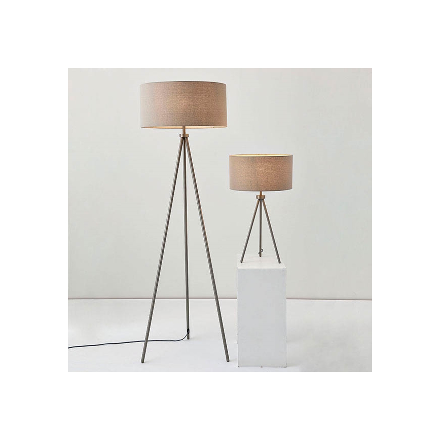 Endon 66987 - Lampa podłogowa TRI 1xE27/60W/230V beżowa