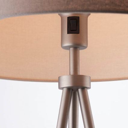 Endon 66987 - Lampa podłogowa TRI 1xE27/60W/230V beżowa