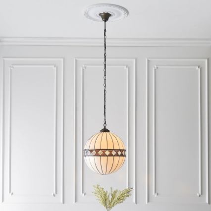 Endon 67045 - Żyrandol na łańcuchu FARGO 1xE27/60W/230V śr. 40 cm