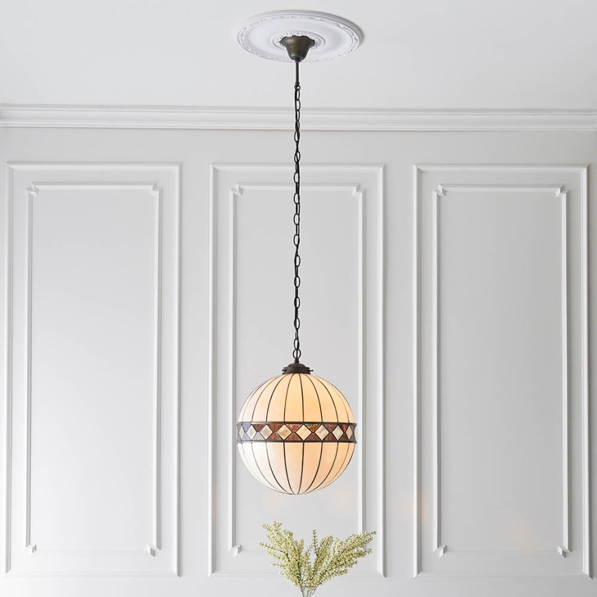 Endon 67045 - Żyrandol na łańcuchu FARGO 1xE27/60W/230V śr. 40 cm