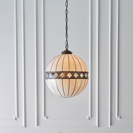 Endon 67045 - Żyrandol na łańcuchu FARGO 1xE27/60W/230V śr. 40 cm