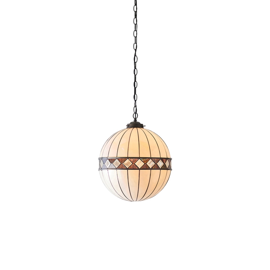 Endon 67045 - Żyrandol na łańcuchu FARGO 1xE27/60W/230V śr. 40 cm