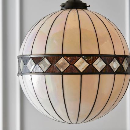 Endon 67045 - Żyrandol na łańcuchu FARGO 1xE27/60W/230V śr. 40 cm