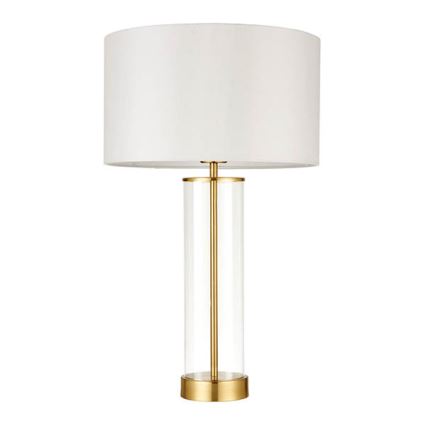 Endon 68802 - ściemniana dotykowa lampa stołowa LESSINA 1xE27/10W/230V złota/biała
