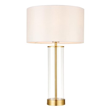 Endon 68802 - ściemniana dotykowa lampa stołowa LESSINA 1xE27/10W/230V złota/biała