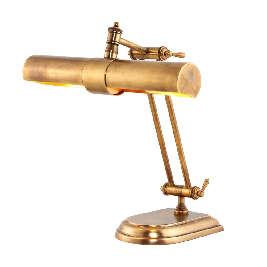 Endon 69834 - Lampa stołowa WINCHESTER 2xE14/6W/230V mosiądz