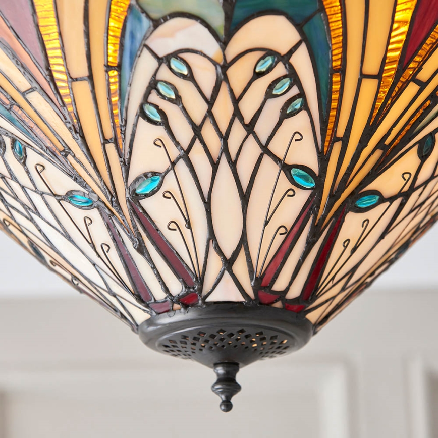 Endon 70241 - Lampa sufitowa Tiffany HECTOR 2xE27/60W/230V Ø 40 cm