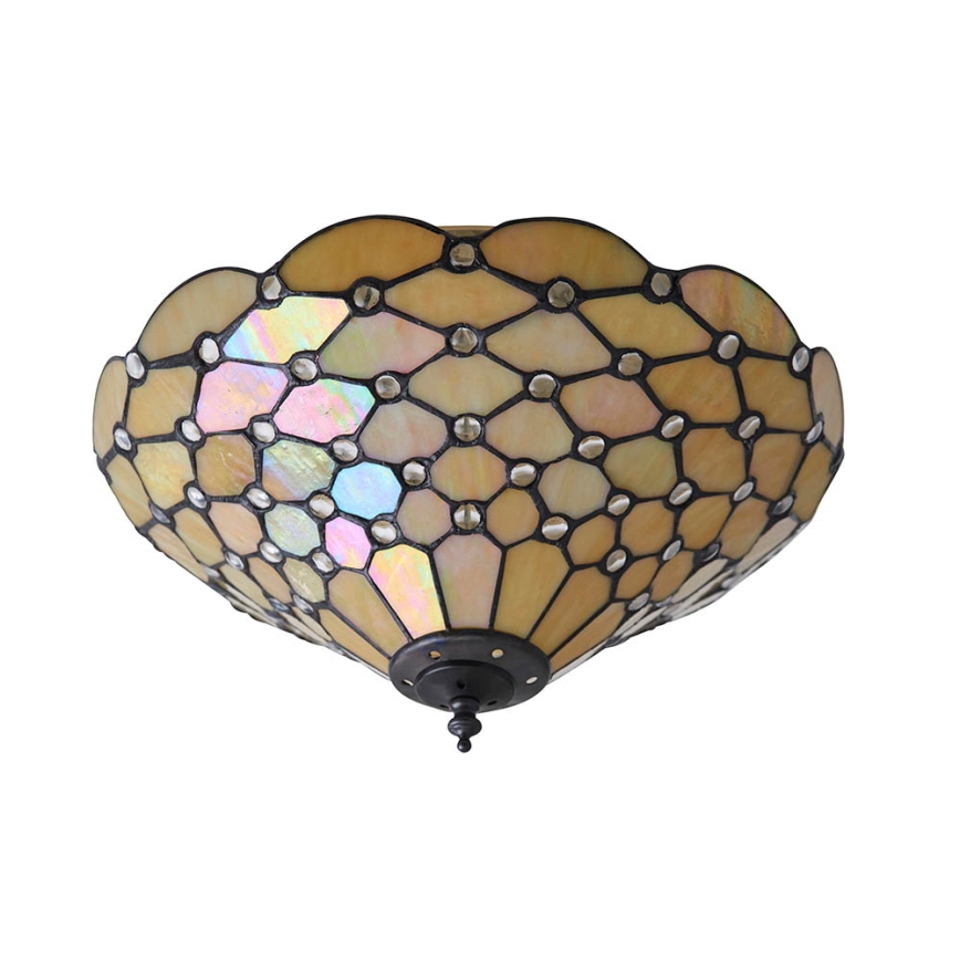 Endon 70242 - Lampa sufitowa Tiffany PEARL 2xE27/60W/230V śr. 37 cm