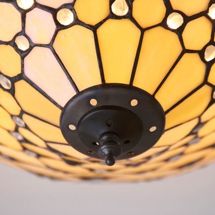 Endon 70242 - Lampa sufitowa Tiffany PEARL 2xE27/60W/230V śr. 37 cm