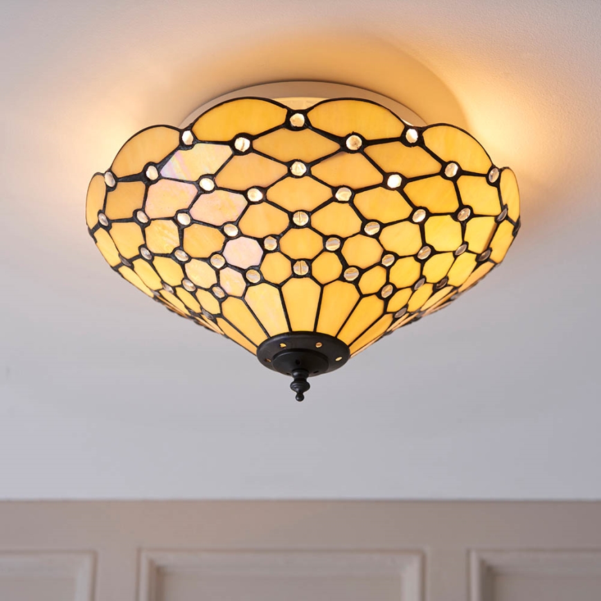 Endon 70242 - Plafon PEARL 2xE27/60W/230V śr. 37 cm