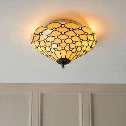 Endon 70242 - Plafon PEARL 2xE27/60W/230V śr. 37 cm