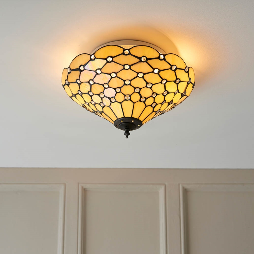 Endon 70242 - Plafon PEARL 2xE27/60W/230V śr. 37 cm