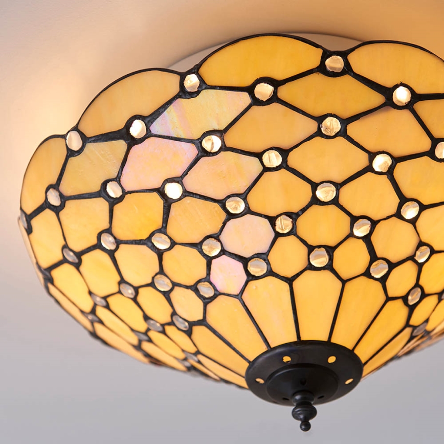 Endon 70242 - Plafon PEARL 2xE27/60W/230V śr. 37 cm