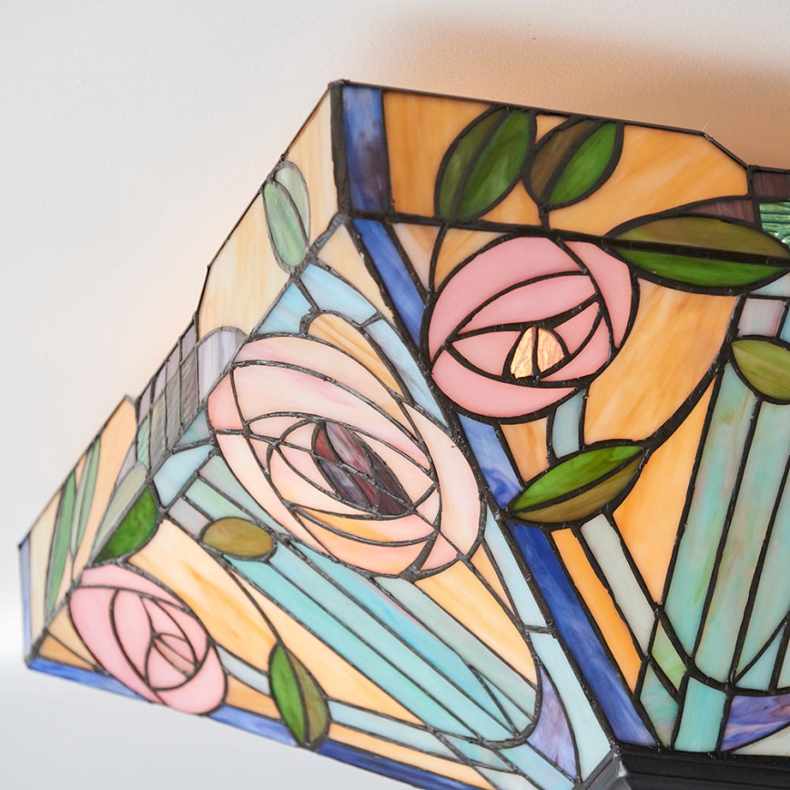 Endon 70698 - Lampa sufitowa Tiffany WILLOW 2xE27/60W/230V