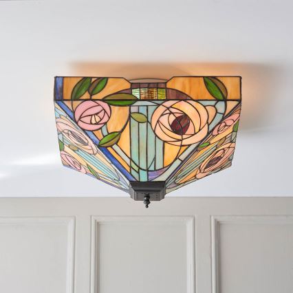 Endon 70698 - Lampa sufitowa WILLOW 2xE27/60W/230V