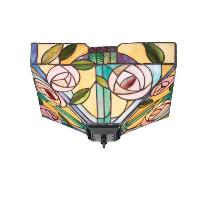 Endon 70699 - Lampa sufitowa Tiffany WILLOW 2xE27/60W/230V 35x35 cm