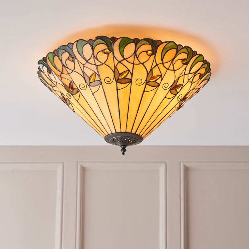 Endon 70706 - Plafon JAMELIA 2xE27/60W/230V śr. 50 cm