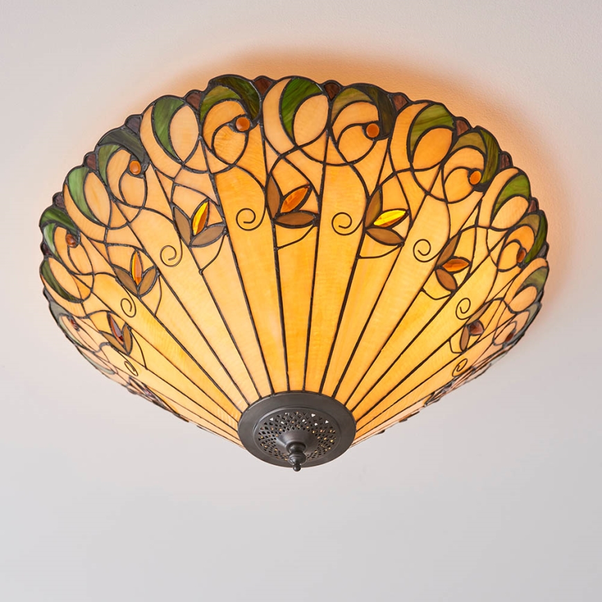 Endon 70706 - Plafon JAMELIA 2xE27/60W/230V śr. 50 cm