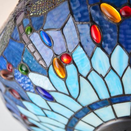 Endon 70722 - Lampa sufitowa Tiffany DRAGONFLY 2xE27/60W/230V Ø 41 cm