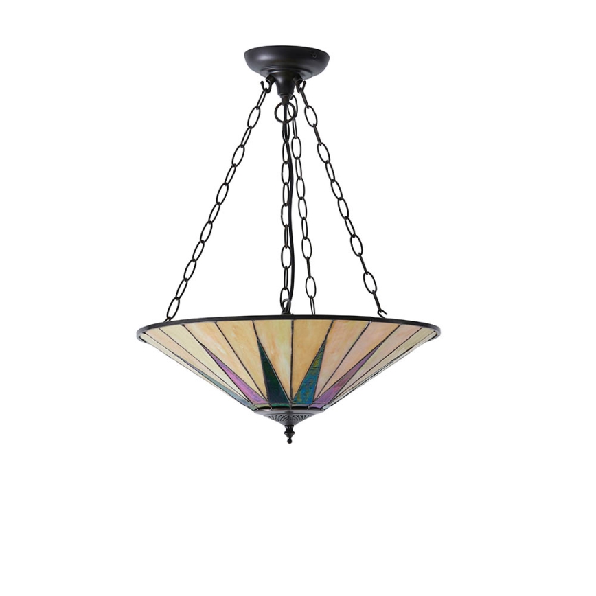 Endon 70754 - Żyrandol na łańcuchu DARK STAR 3xE27/60W/230V śr. 49 cm