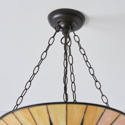 Endon 70754 - Żyrandol na łańcuchu DARK STAR 3xE27/60W/230V śr. 49 cm