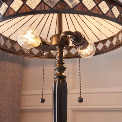 Endon 70935 - Lampa stołowa FARGO 2xE27/60W/230V śr. 41,5 cm