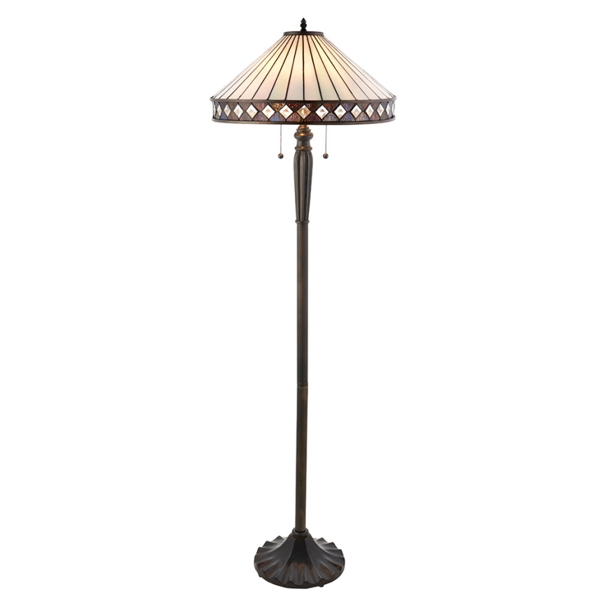 Endon 70936 - Lampa stojąca FARGO 2xE27/60W/230V Ø 50 cm