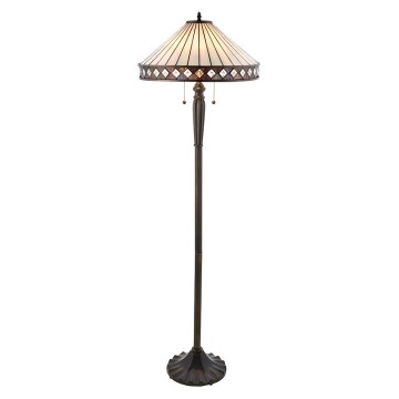 Endon 70936 - Lampa stojąca Tiffany FARGO 2xE27/60W/230V średnica 50 cm