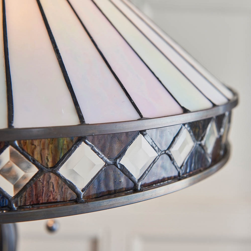 Endon 70936 - Lampa stojąca Tiffany FARGO 2xE27/60W/230V średnica 50 cm