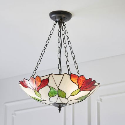 Endon 70946 - Żyrandol na łańcuchu BOTANICA 3xE27/60W/230V śr. 45 cm