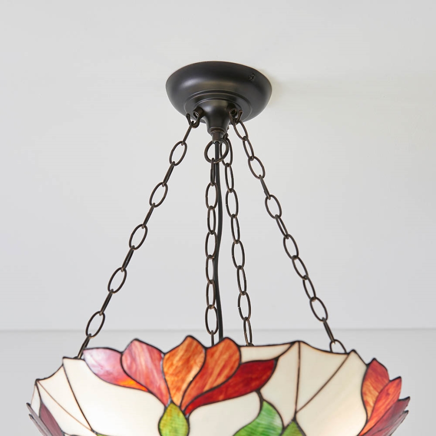 Endon 70946 - Żyrandol na łańcuchu BOTANICA 3xE27/60W/230V śr. 45 cm