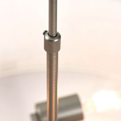 Endon 72635 - Żyrandol na drążku HAYFIELD 3xE27/40W/230V matowy chrom/szary