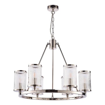 Endon 74128 - Żyrandol na łańcuchu EASTON 6xE14/6W/230V chrom błyszczący