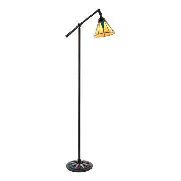 Endon 74355 - Lampa stojąca Tiffany DARK STAR 1xE14/40W/230V