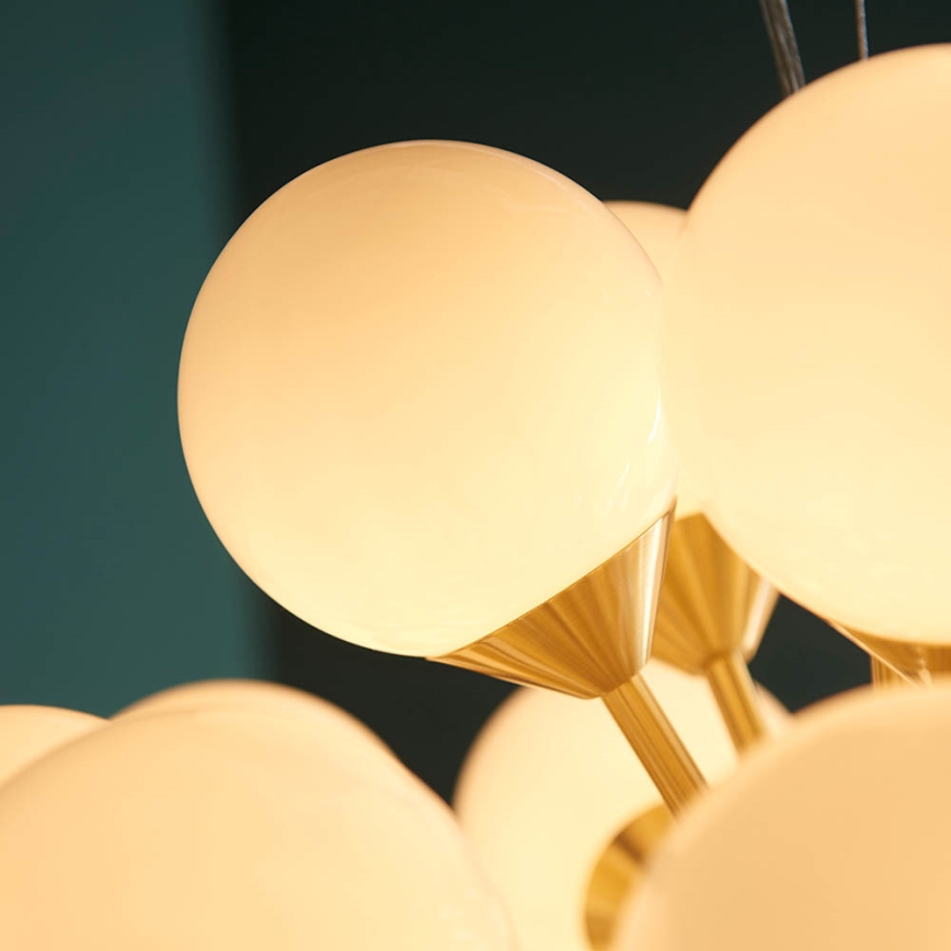 Endon 76499 - Żyrandol na linkach OSCAR 28xG9/18W/230V złoty