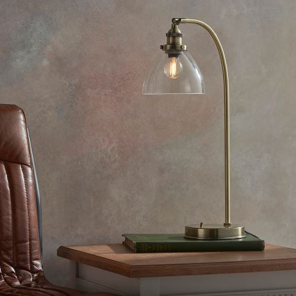 Endon 77859 - Lampa stołowa HANSEN 1xE14/40W/230V mosiężna