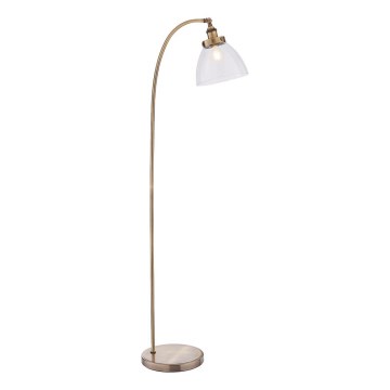 Endon 77860 - Lampa podłogowa HANSEN 1xE27/40W/230V mosiądz