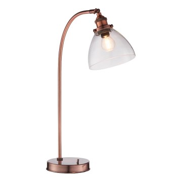 Endon 77861 - Lampa stołowa HANSEN 1xE27/40W/230V miedziany