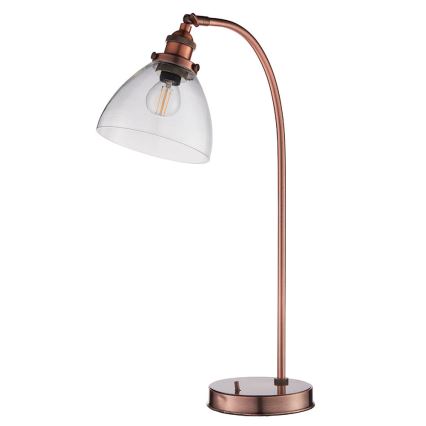 Endon 77861 - Lampa stołowa HANSEN 1xE27/40W/230V miedziany