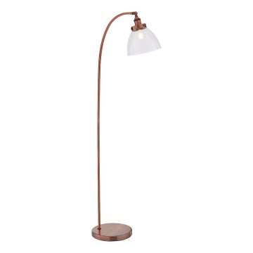 Endon 77862 - Lampa podłogowa HANSEN 1xE27/40W/230V miedziany